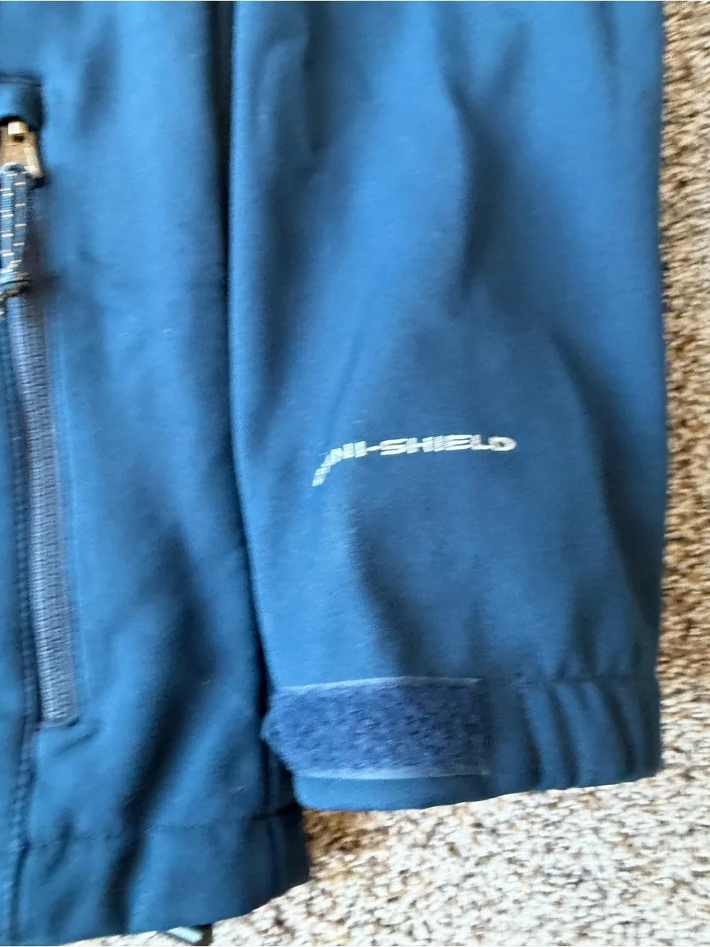 Columbia Omni-Shield Men's M Navy Fleece Lined Softshell Jacket Full Zip